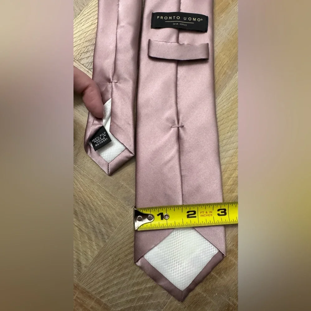 Pronto Uomo men’s silk‎  Pink Tie